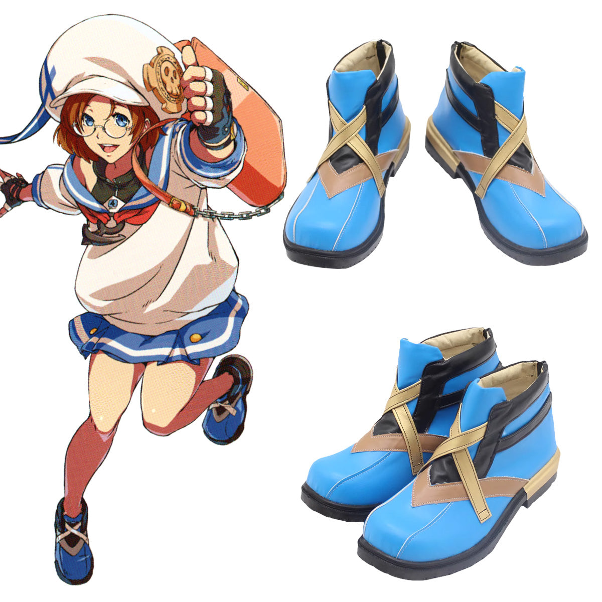 Guilty Gear -Strive- April Blue Cosplay Shoes Shoes/Boots - Tophatter Daily Deals